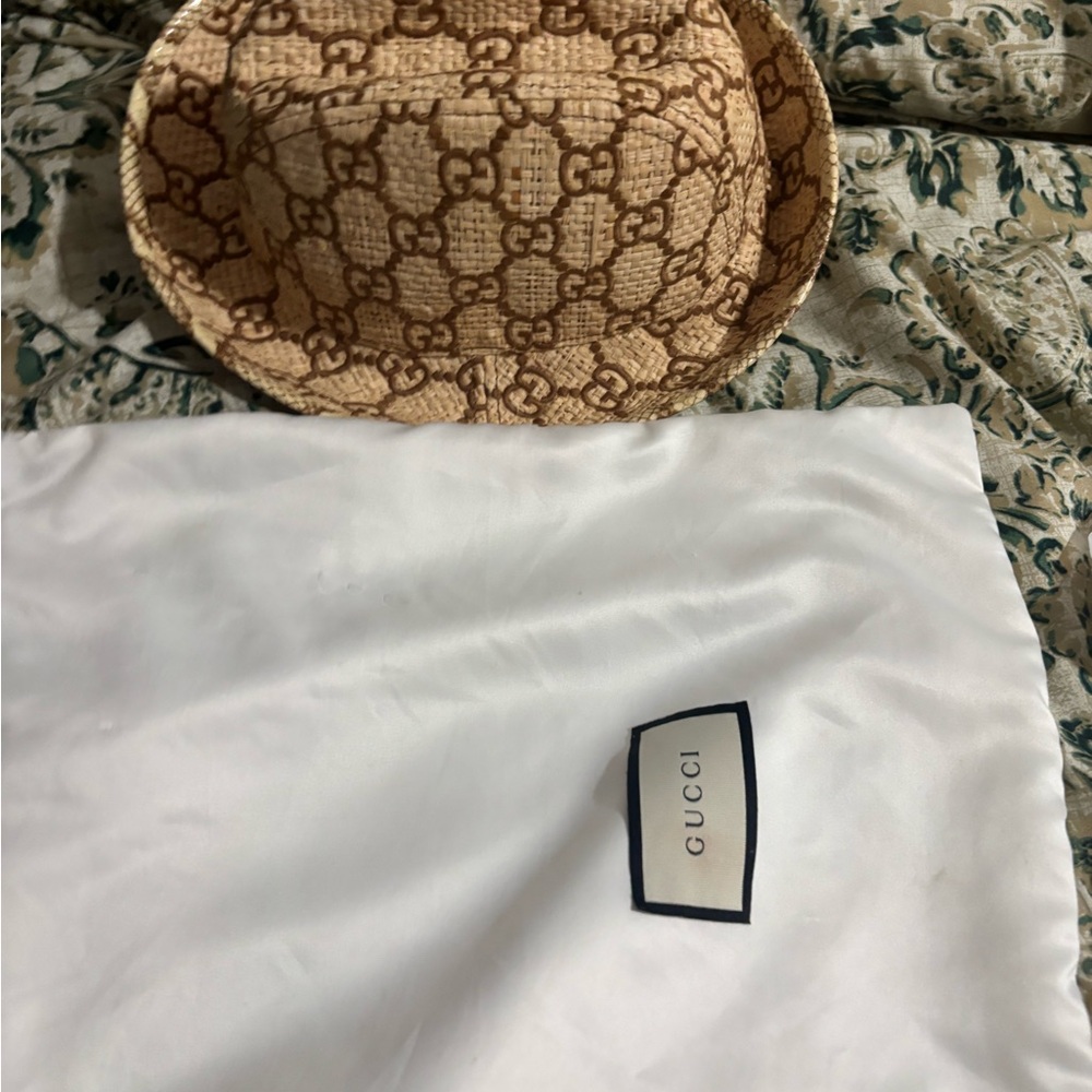 Gucci Beige Patterned Women's Hat